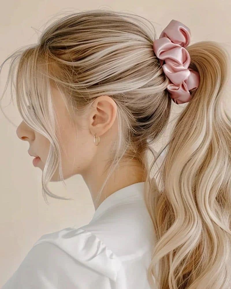 Satin Scrunchie Duo( Set of Two )